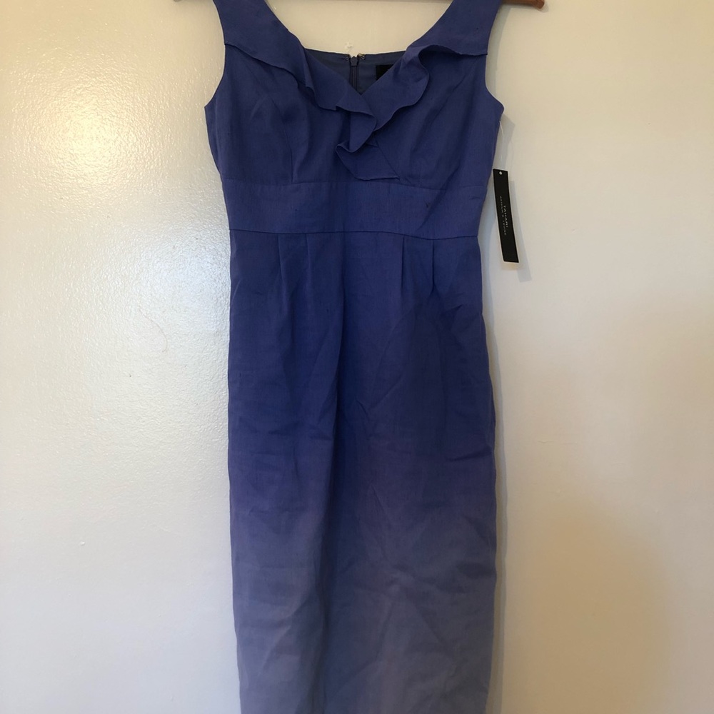 Tahari blue ombré dress